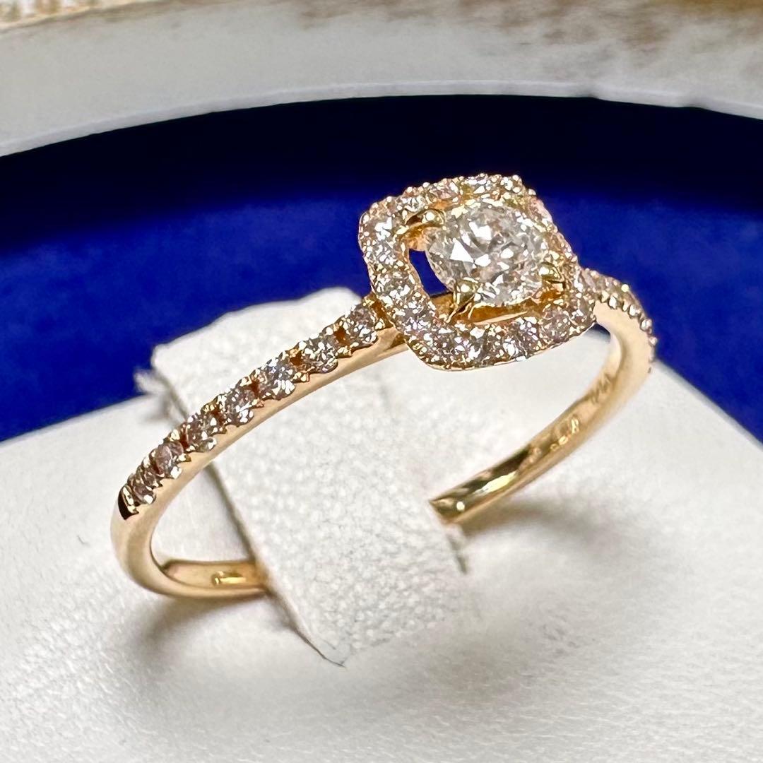 K18ダイヤモンド 0.18/0.2ct リング
