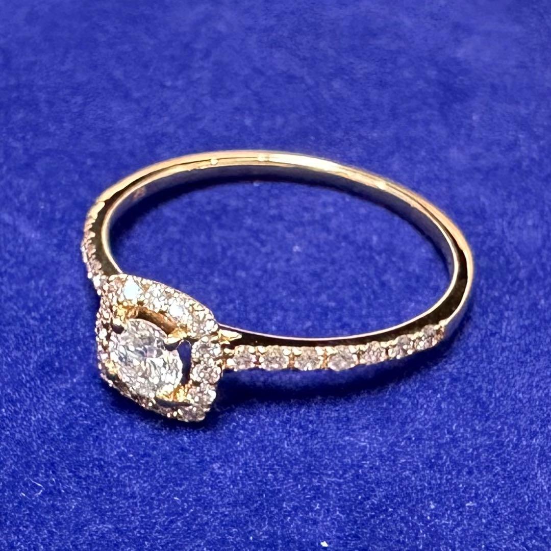 K18ダイヤモンド 0.18/0.2ct リング