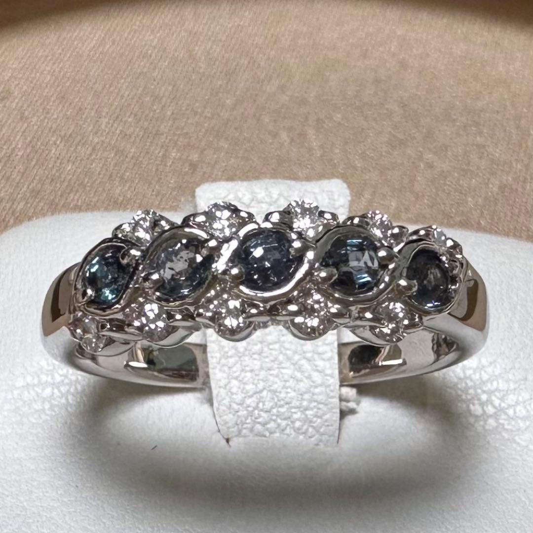 PT900 アレキサンドライト リング 0.27ct カラーチェンジ 希少石