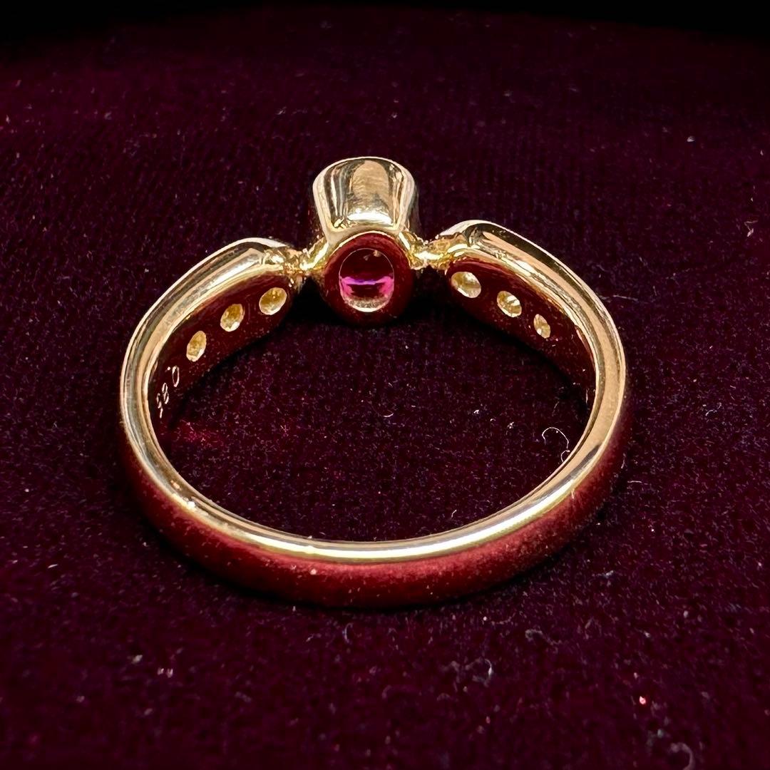 【K18】スピネル 0.85ct リング