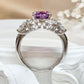 【美品】PT900 パープルサファイア 2.06ct ダイヤモンドリング