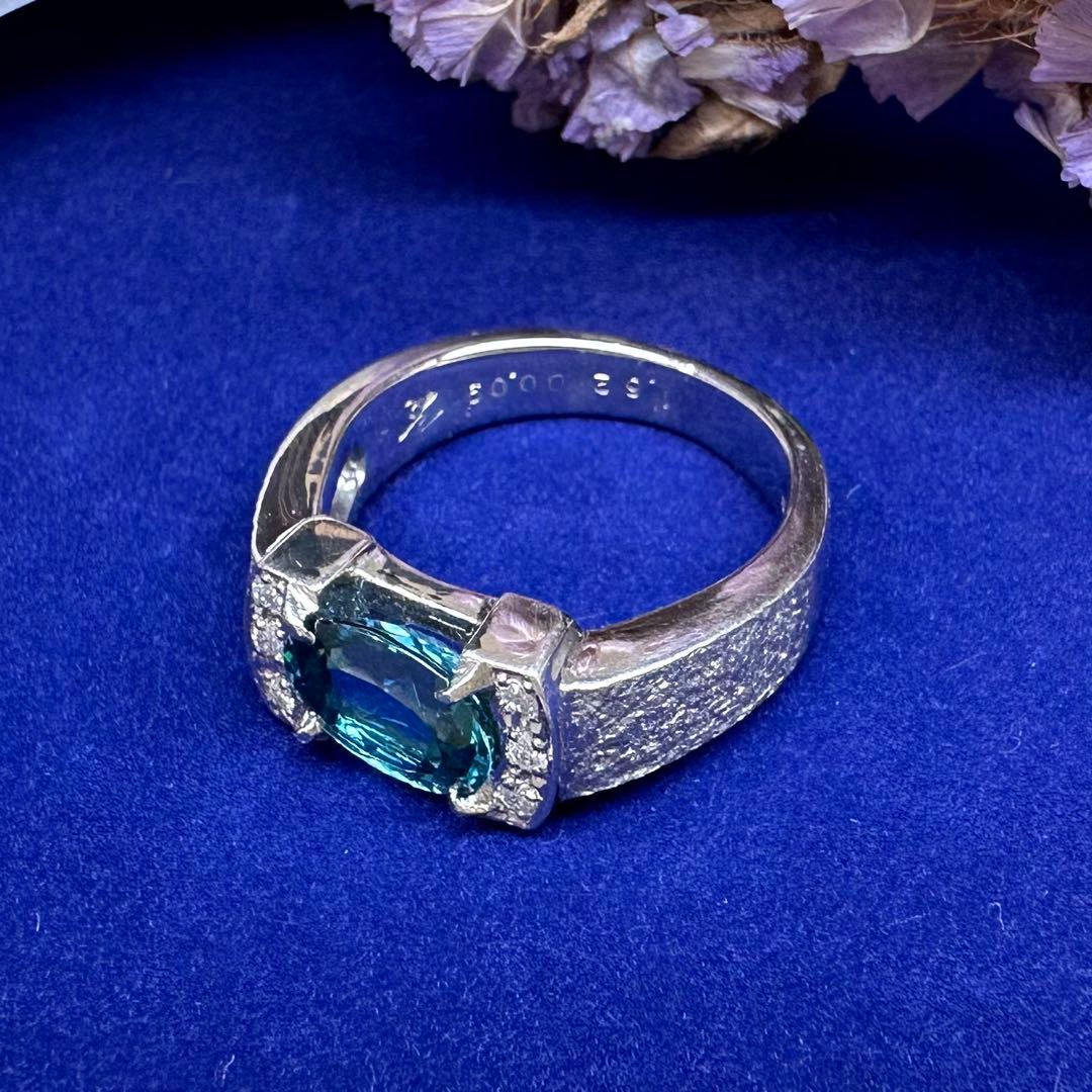 【美品】PT900トルマリン1.62ct リング