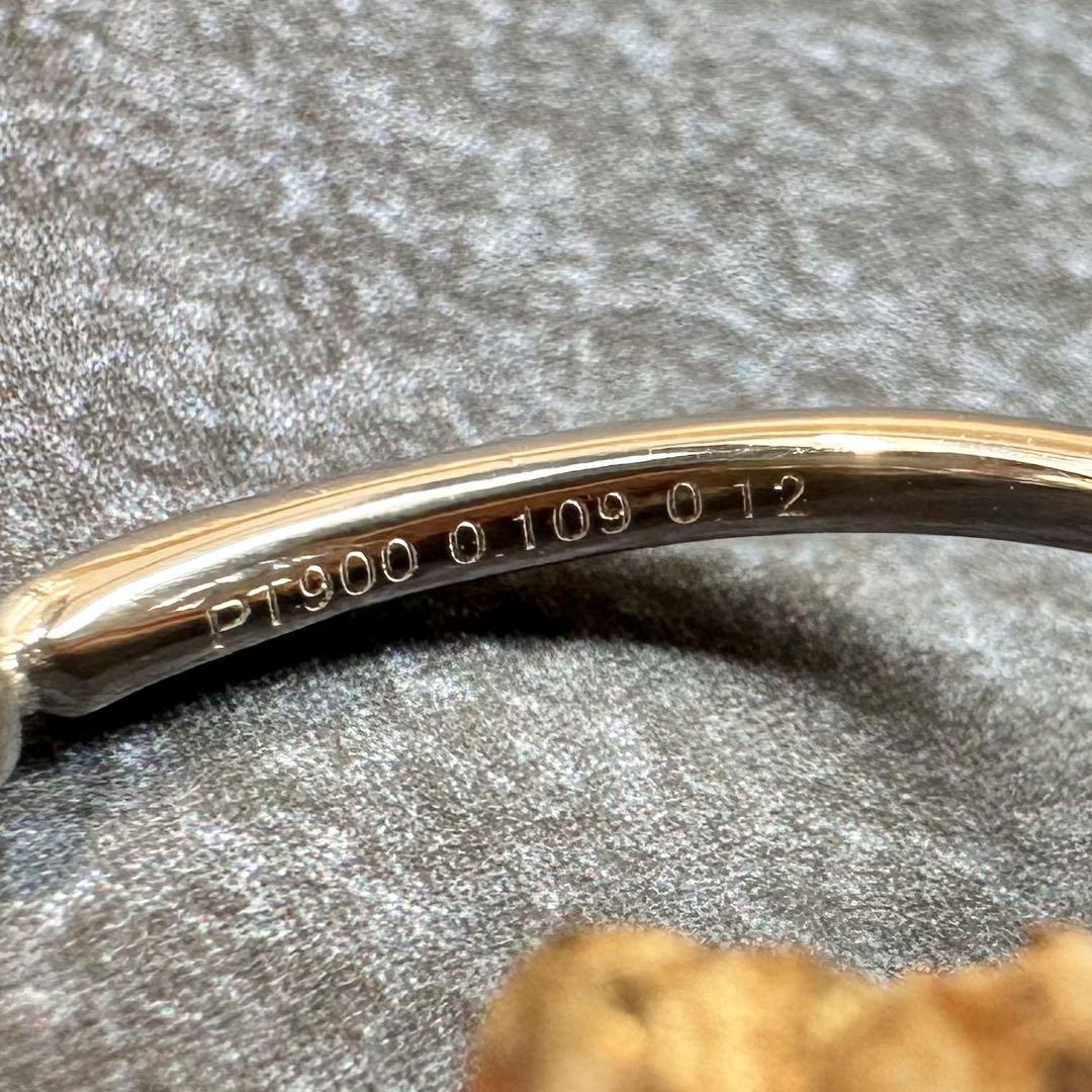 【新品】PT900 ダイヤモンドリング 0.109ct 雪