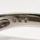 PT850 サファイア1.37ct バゲットダイヤモンド フラワーリング