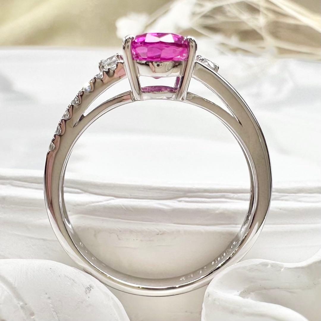 【美品】PT900 ルビー 1.682ct リング