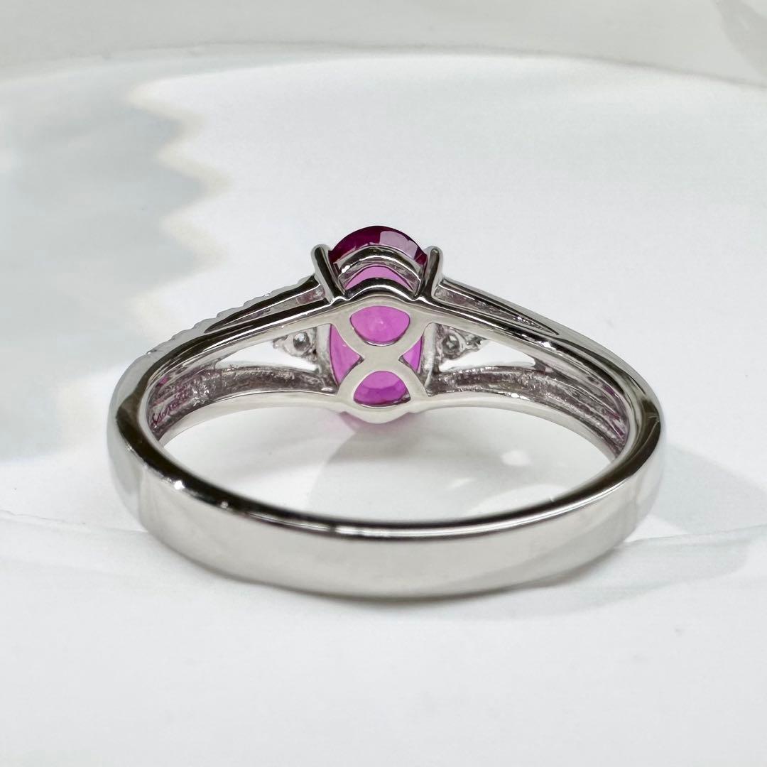 【美品】PT900 ルビー 1.682ct リング