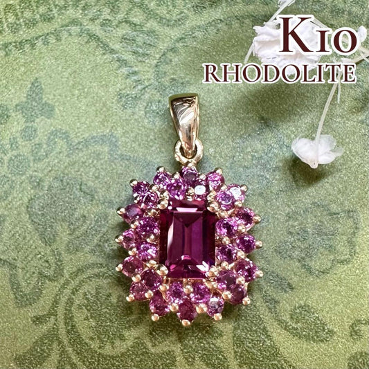 【美品】K10 ロードライトガーネット ペンダント