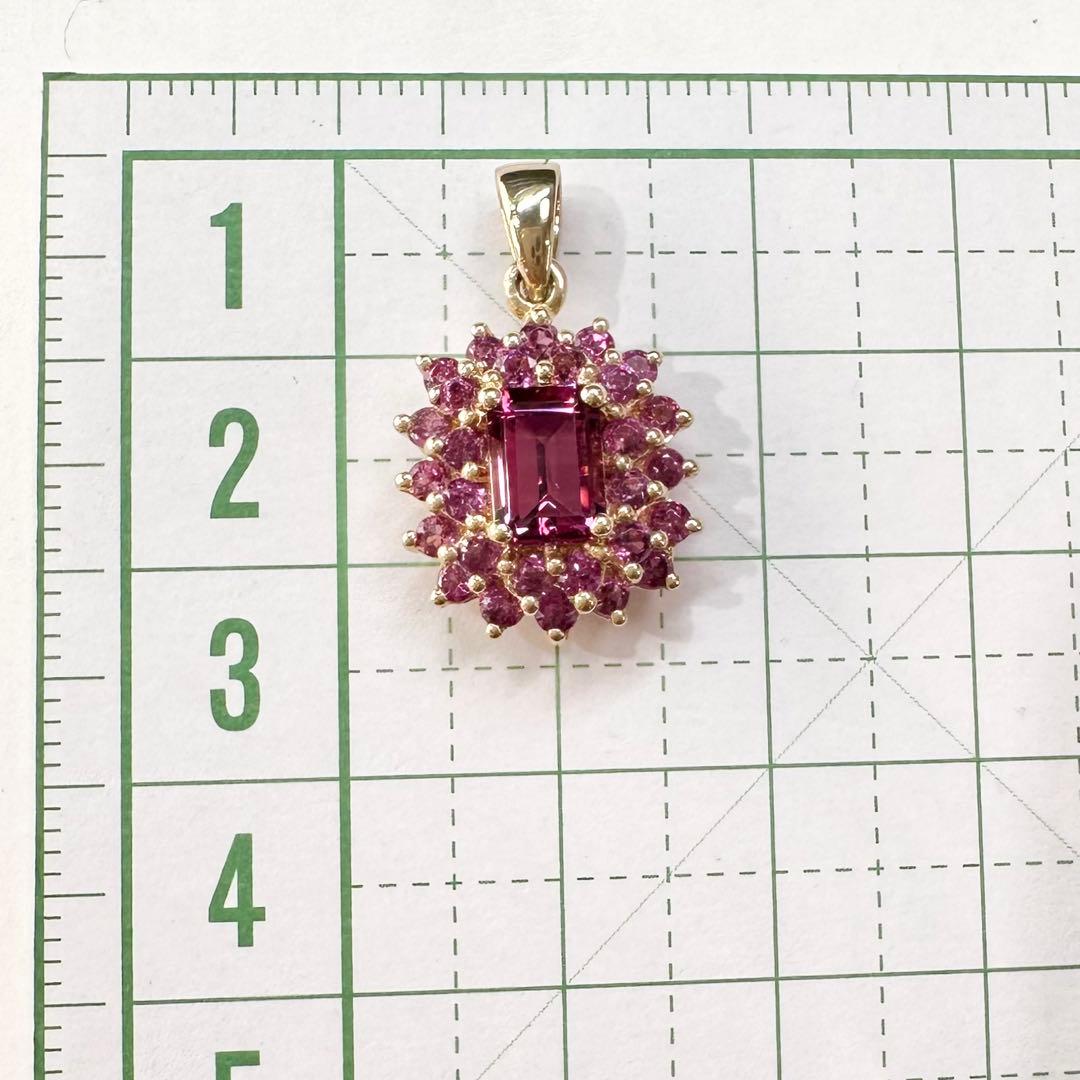 【美品】K10 ロードライトガーネット ペンダント