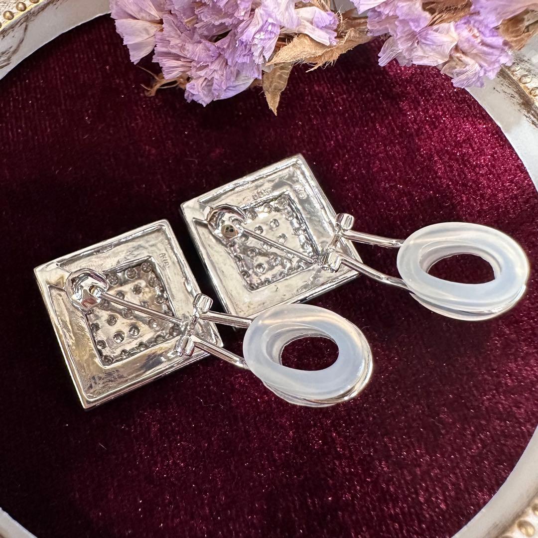 【K18】マルチカラーストーン ダイヤ0.5ct ピアス/イヤリング