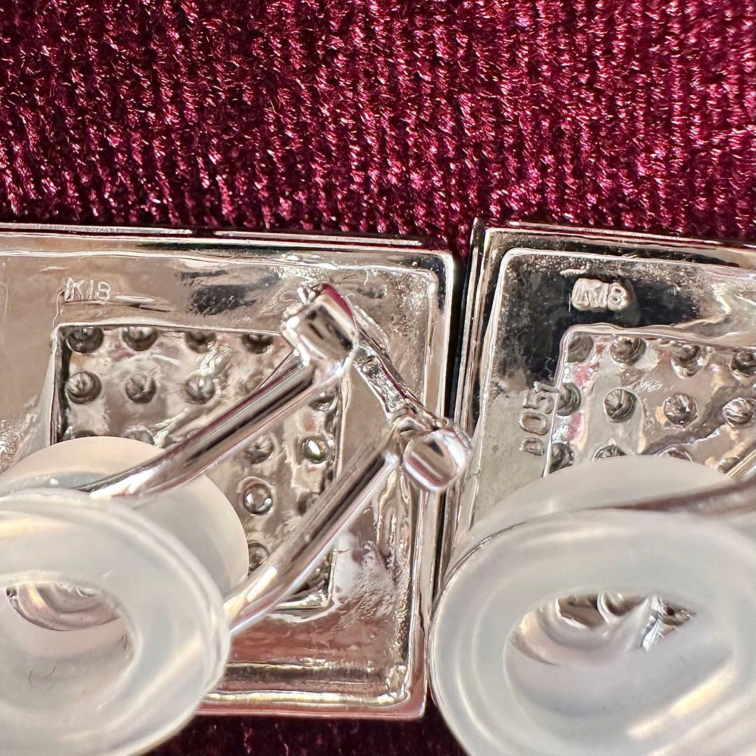 【K18】マルチカラーストーン ダイヤ0.5ct ピアス/イヤリング