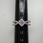 【K18】ピンクサファイア 0.19ct ダイヤモンド リング