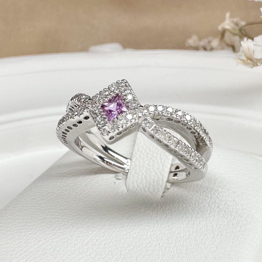 K18】ピンクサファイア 0.19ct ダイヤモンド リング – ABABIL.gems