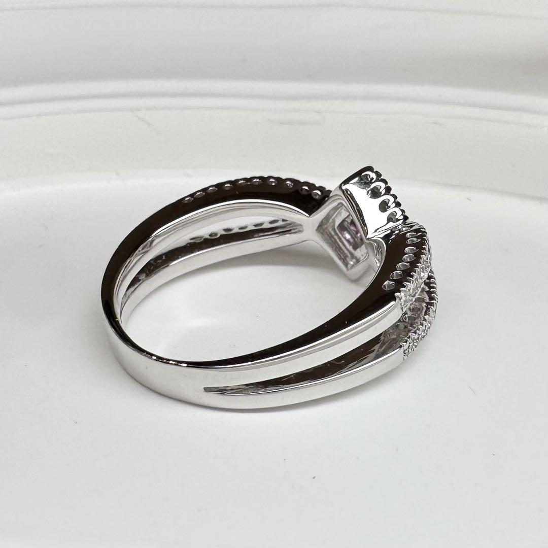 特価❣️K18WGピンクサファイアダイア入りリング 0.5 0. 3ct ジュエリーまつき / WG(K18)ピンクサファイア/ダイヤリング