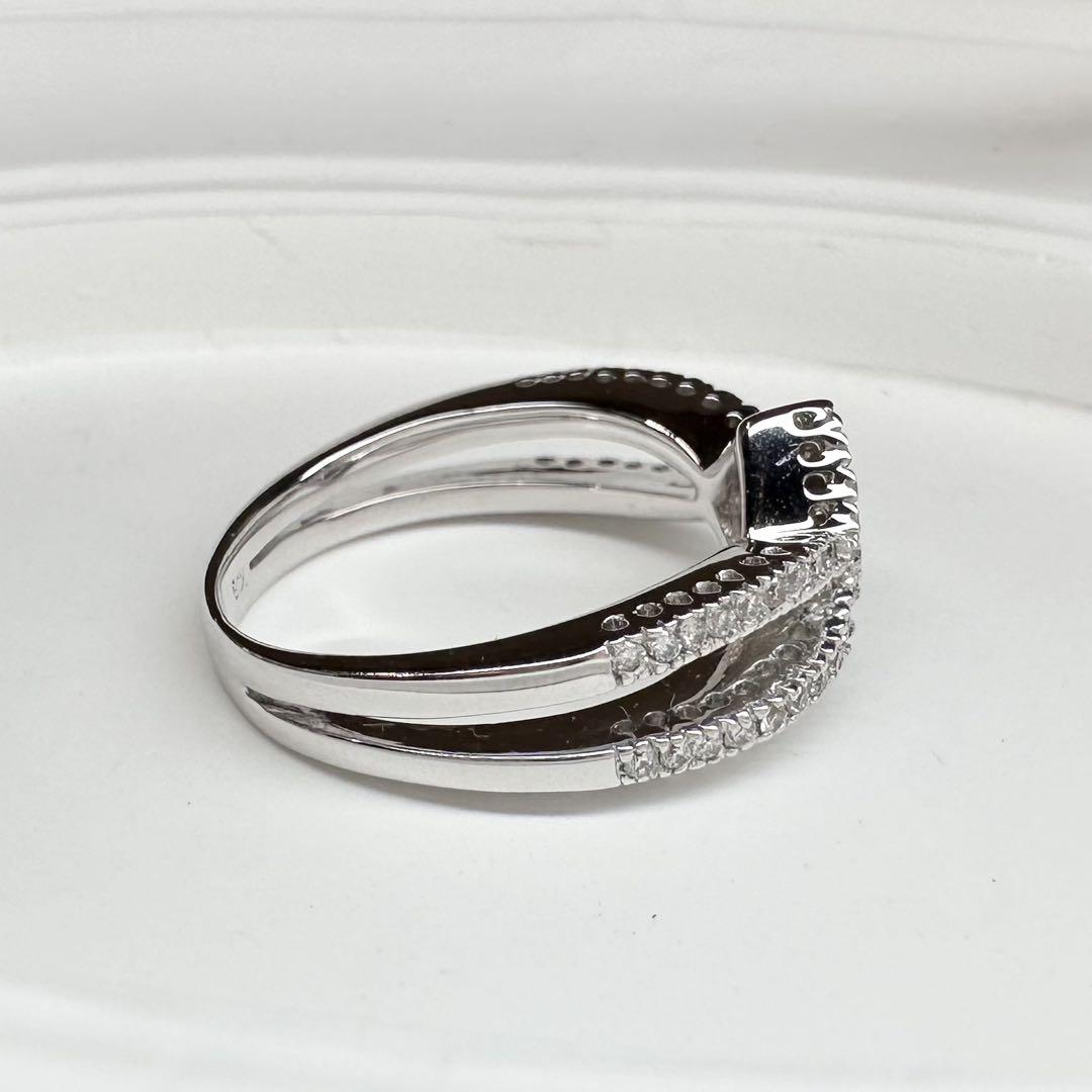 【K18】ピンクサファイア 0.19ct ダイヤモンド リング