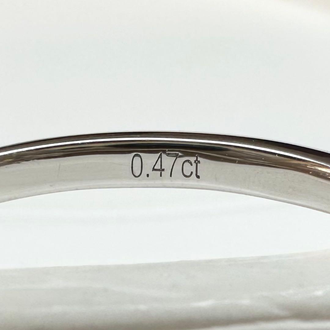【K18】ダイヤモンド 0.47ct リング ハート爪 婚約指輪