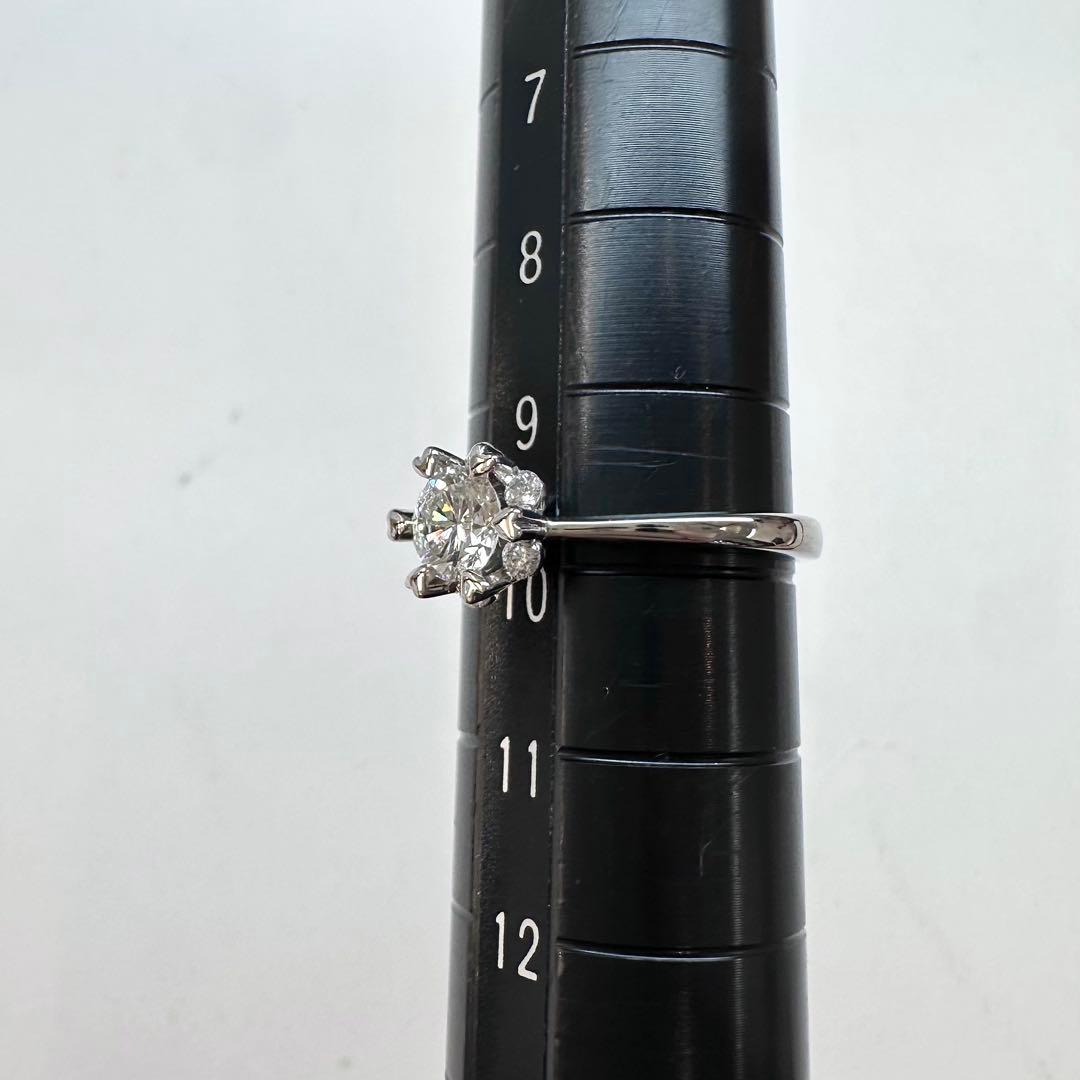 【K18】ダイヤモンド 0.47ct リング ハート爪 婚約指輪