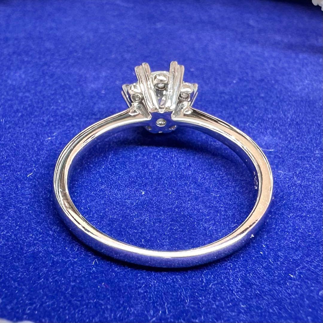 【K18】ダイヤモンド 0.47ct リング ハート爪 婚約指輪