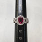 PT900 ルビー1.30ct ダイヤモンド 取り巻きリング