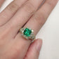 【K18】エメラルド 1.28ct リング