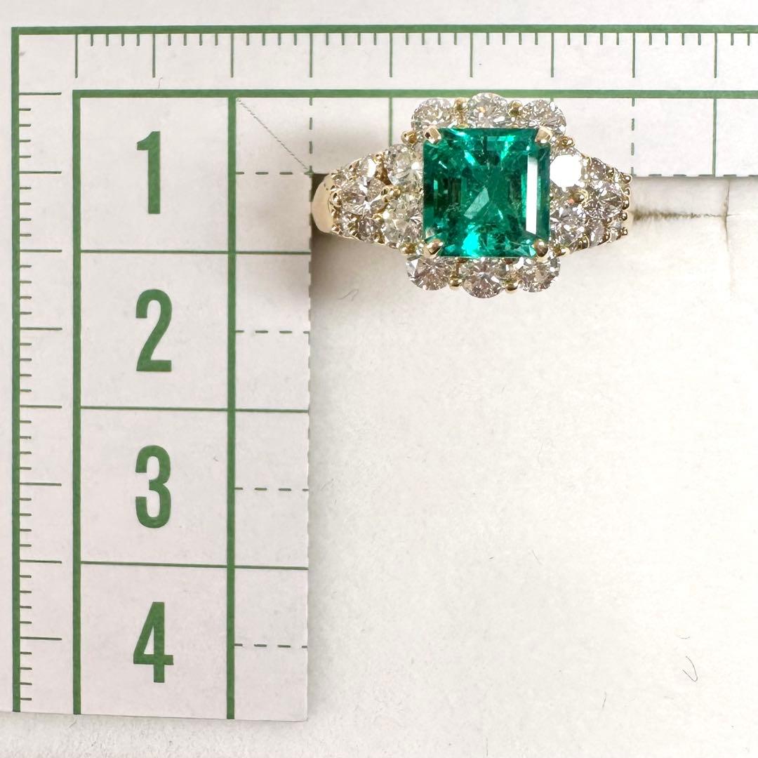 【K18】エメラルド 1.28ct リング