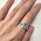 PT900 パライバトルマリン ダイヤモンド デザインリング 0.31ct