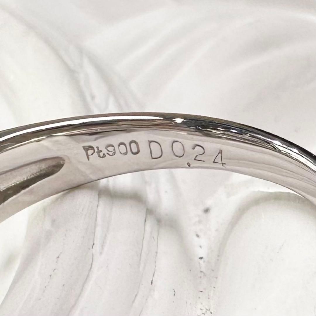 PT900 パライバトルマリン ダイヤモンド デザインリング 0.31ct