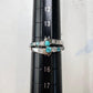 PT900 パライバトルマリン ダイヤモンド デザインリング 0.31ct