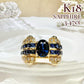 【K18】サファイア 3.47ct リング ダイヤ