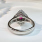 【美品】PT900 ルビー1.08ct リングダイヤモンド