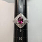 【美品】PT900 ルビー1.08ct リングダイヤモンド