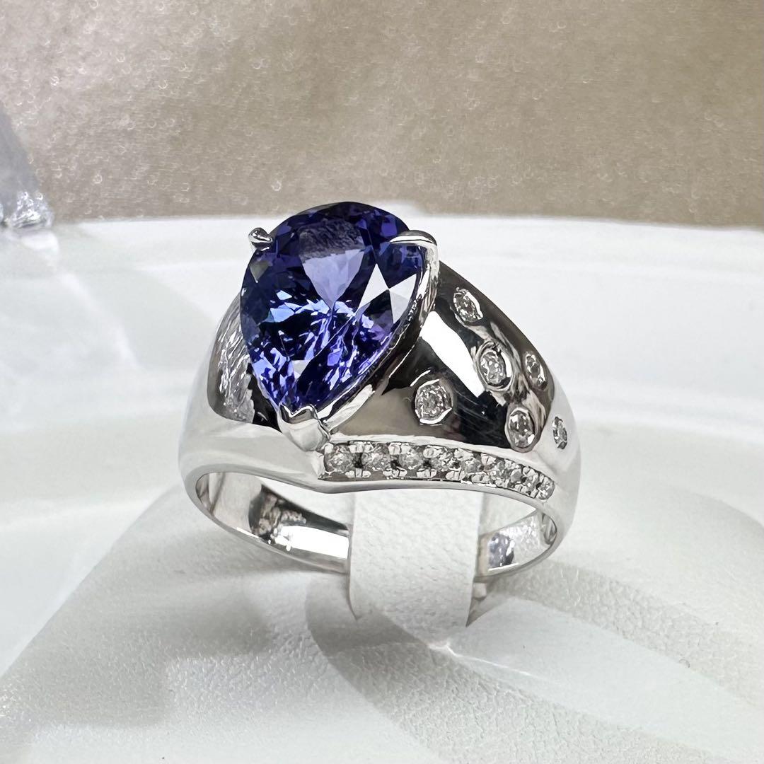 【K18】タンザナイト リング 3.04ct