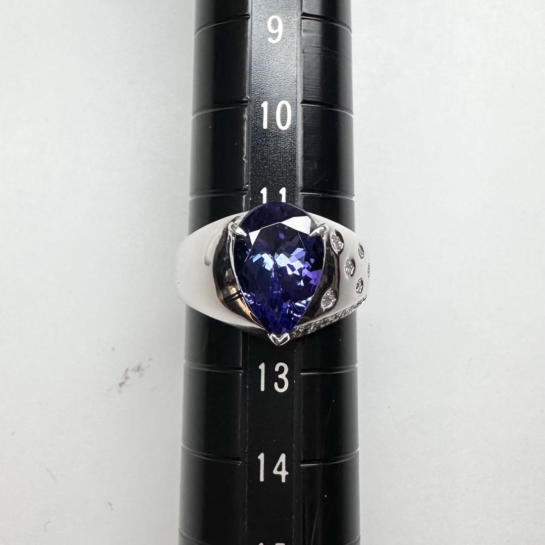 【K18】タンザナイト リング 3.04ct