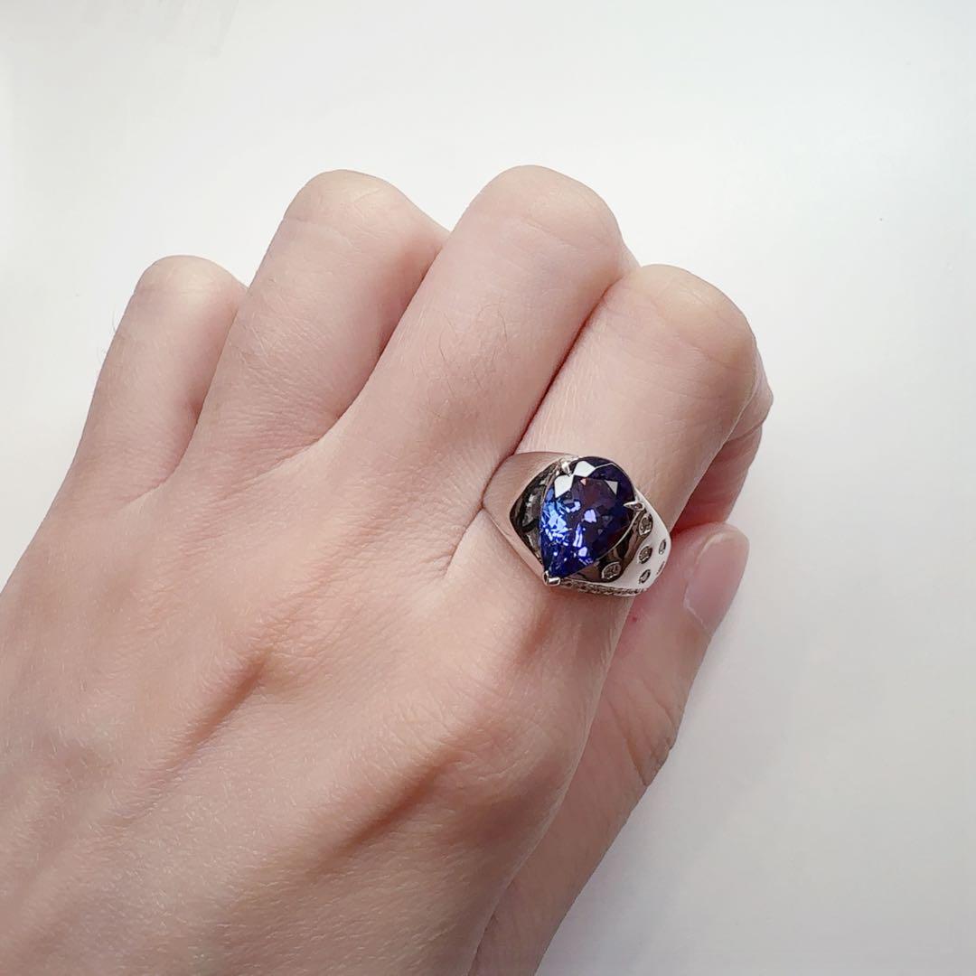 【K18】タンザナイト リング 3.04ct
