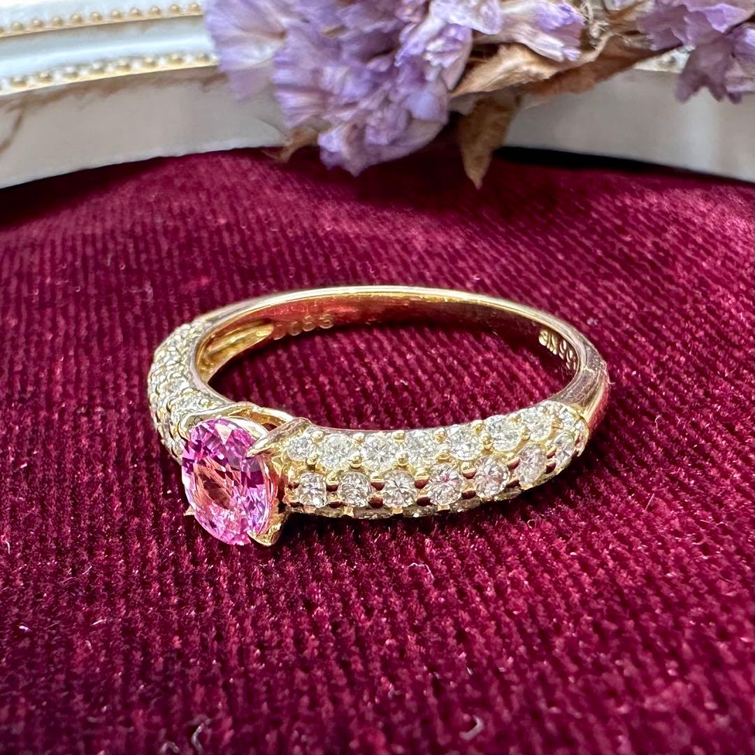 【K18】サファイア0.55ct リング