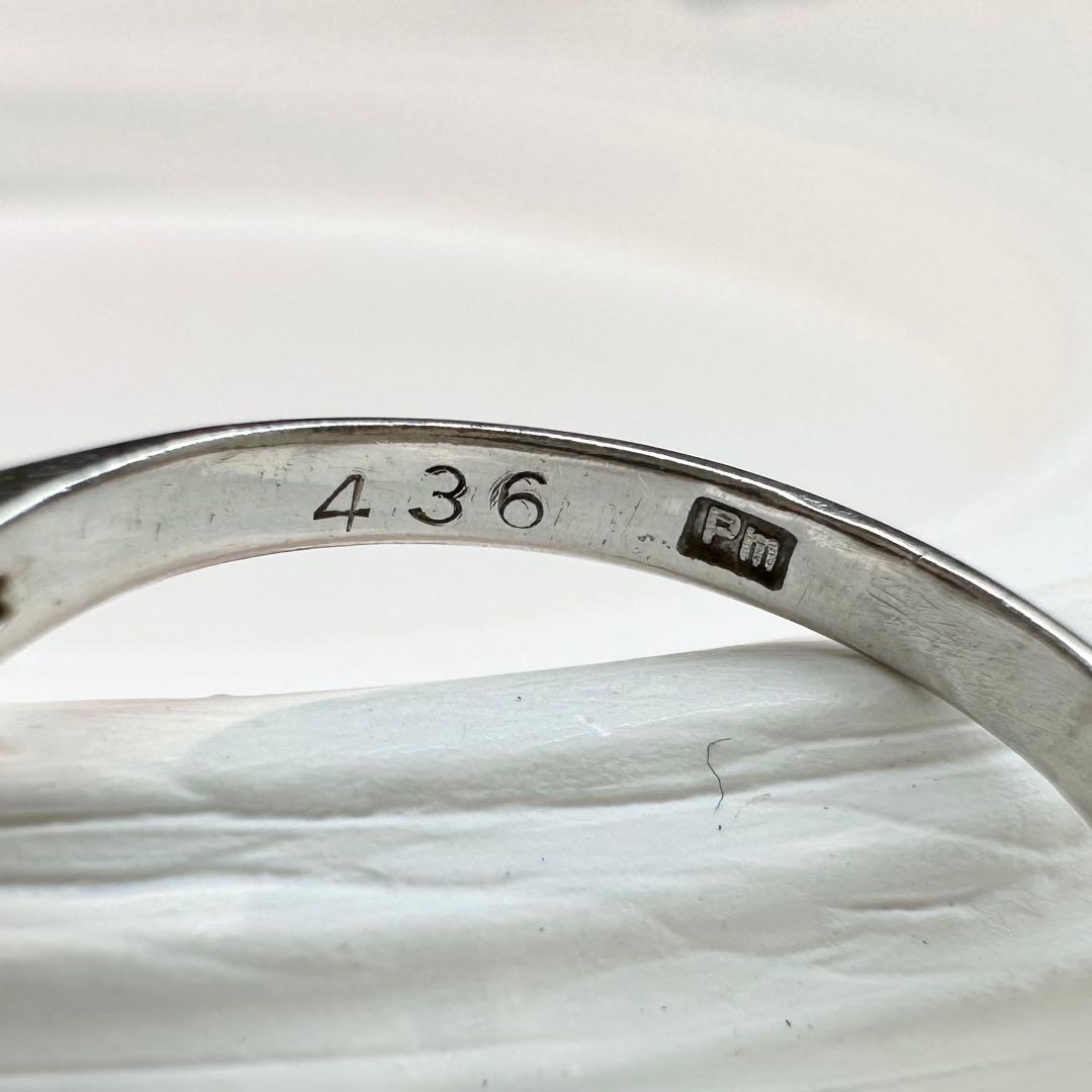 【美品】PT900 スピネル リング 4.36ct ダイヤモンド