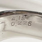 K18WG トルマリン ダイヤモンド リング 4.13ct 大粒 カボション