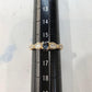 K18 アレキサンドライト 0.25ct ダイヤモンド リング 希少石 変色効果