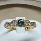 K18 アレキサンドライト 0.25ct ダイヤモンド リング 希少石 変色効果