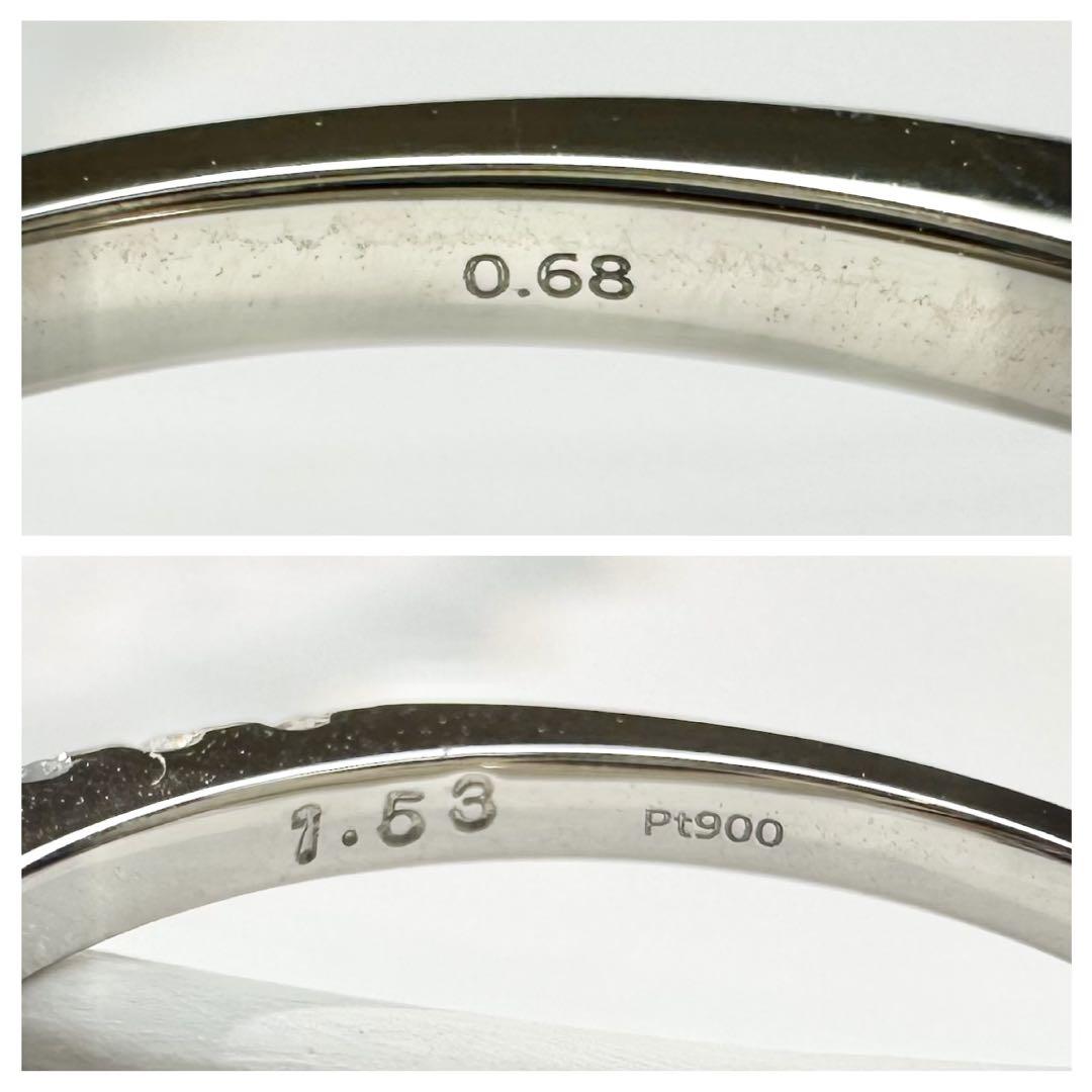 【美品】PT900 ルビー 1.53ctリング ダイヤ巻き デザイン