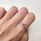 BENEBENE PT900/K18 ピンクサファイア リング 0.57ct