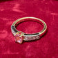 BENEBENE PT900/K18 ピンクサファイア リング 0.57ct