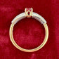 BENEBENE PT900/K18 ピンクサファイア リング 0.57ct