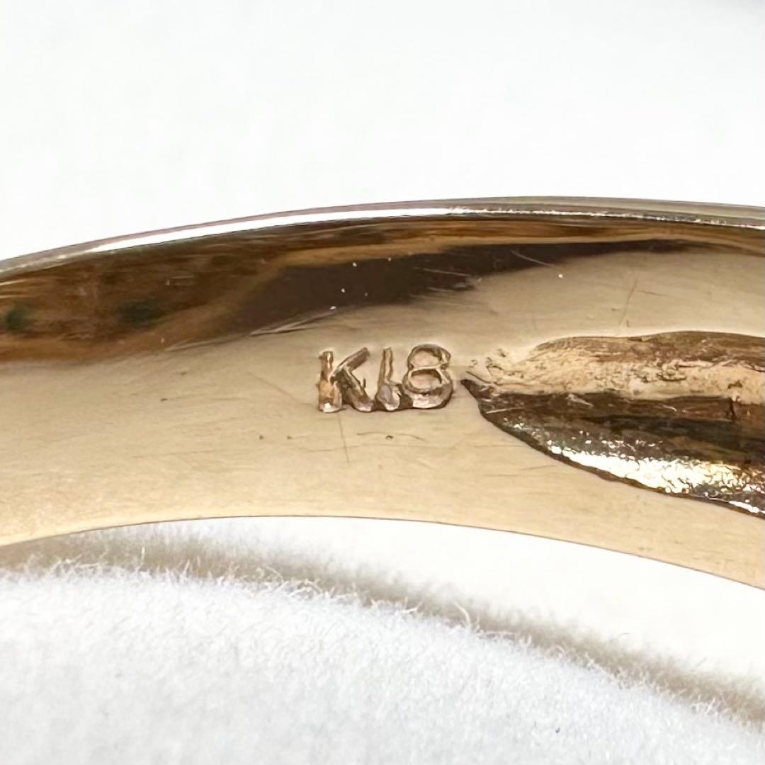 K18 エメラルド0.5ct ダイヤモンド パンサー リング 豹モチーフ 鑑別書