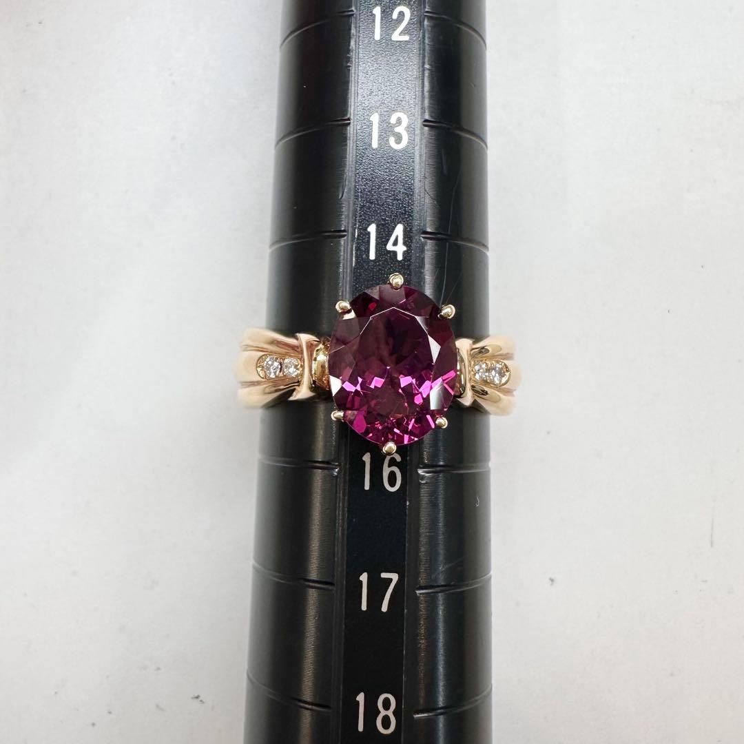 【TASAKI】K18 ガーネット3.08ct リング