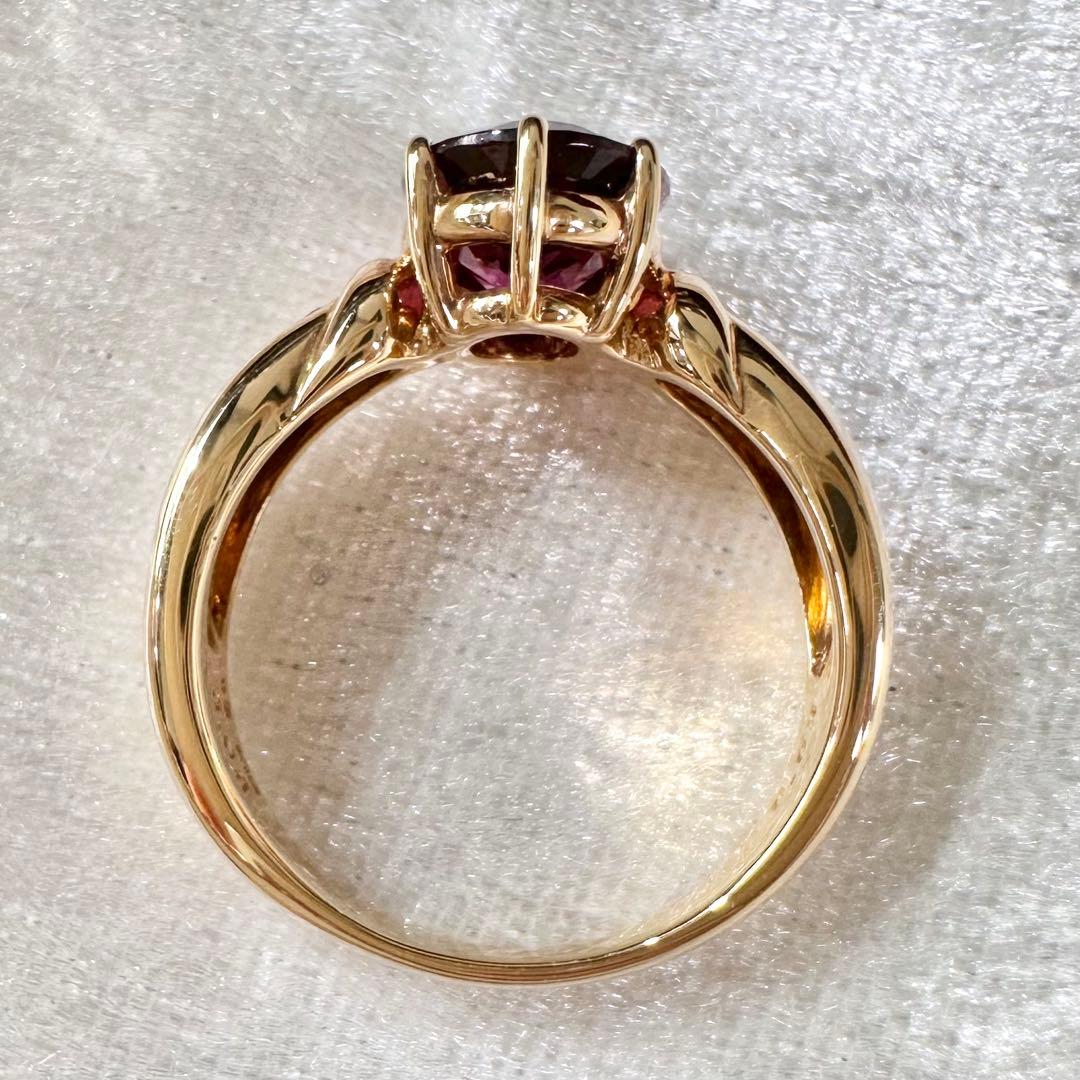 【TASAKI】K18 ガーネット3.08ct リング