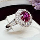 【美品】PT900 ルビー 1.32ct リング