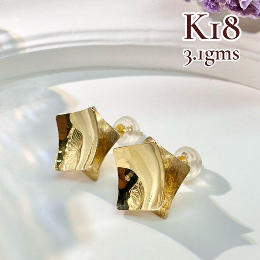 【K18】ゴールド ピアス