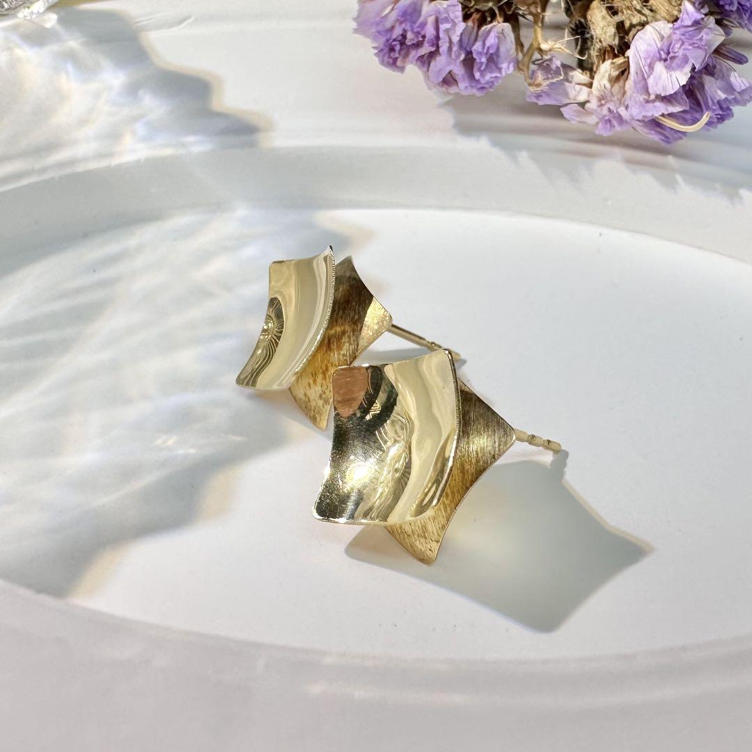 【K18】ゴールド ピアス