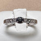 K18WG アレキサンドライト ダイヤモンド リング 0.15ct 希少石