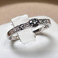 K18WG アレキサンドライト ダイヤモンド リング 0.15ct 希少石